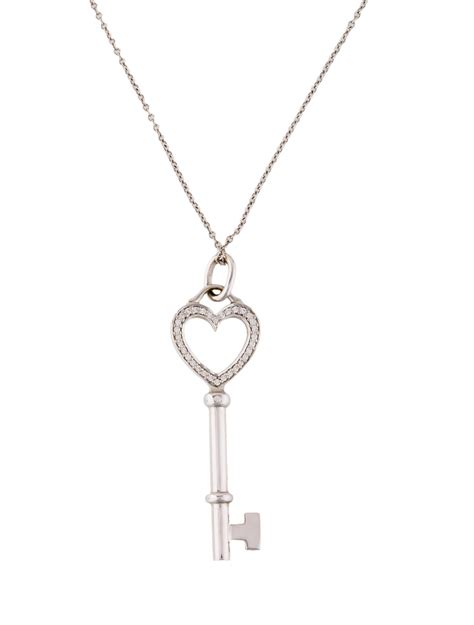 tiffany key heart necklace